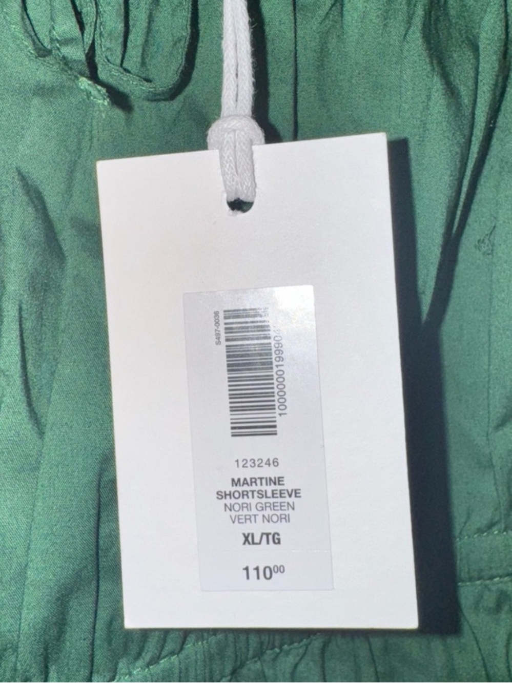 Aritzia Sunday Best Nori Green Martine Poplin Short-sleeve Dress Size XL NWT! - Picture 10 of 13